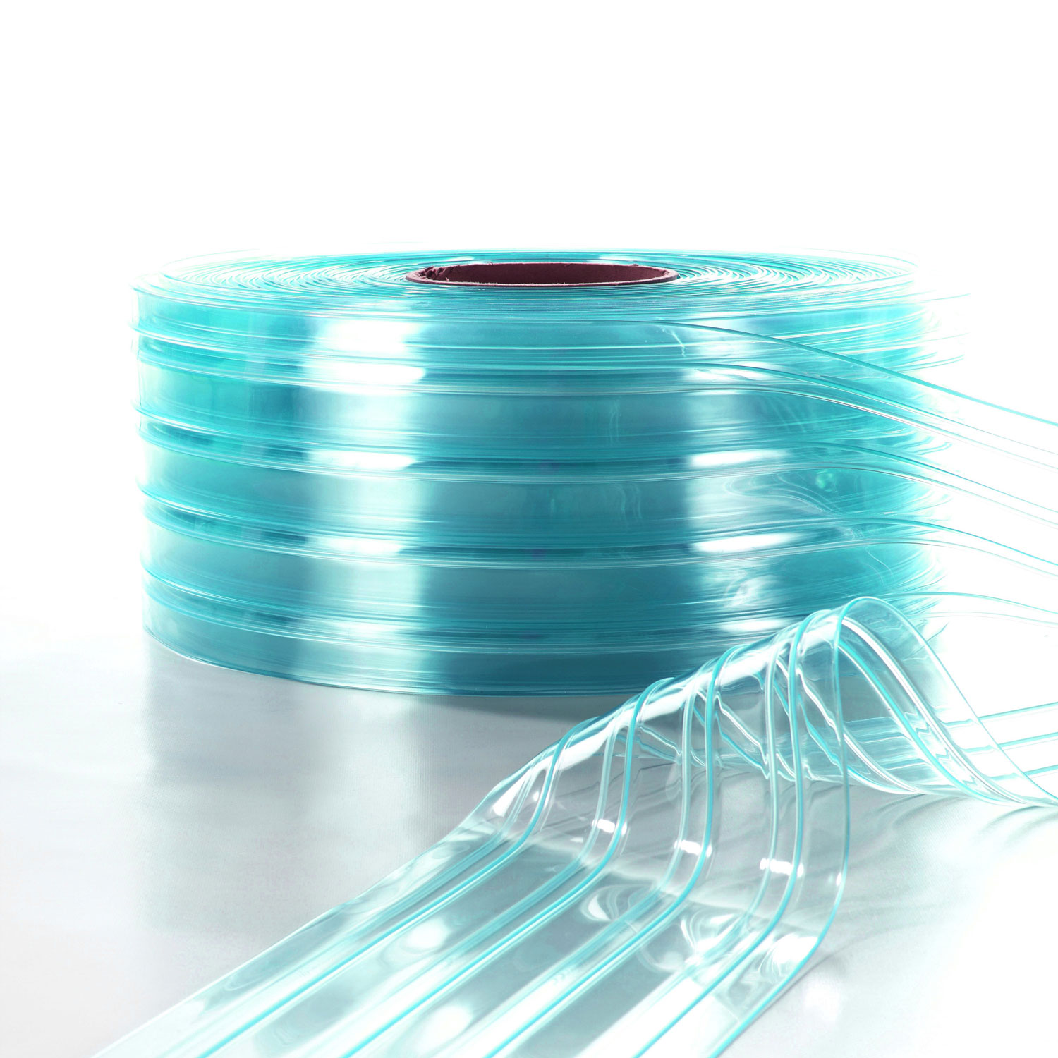 PVC Streifenvorhang Rollenware extrem kältebeständig, gerippt
