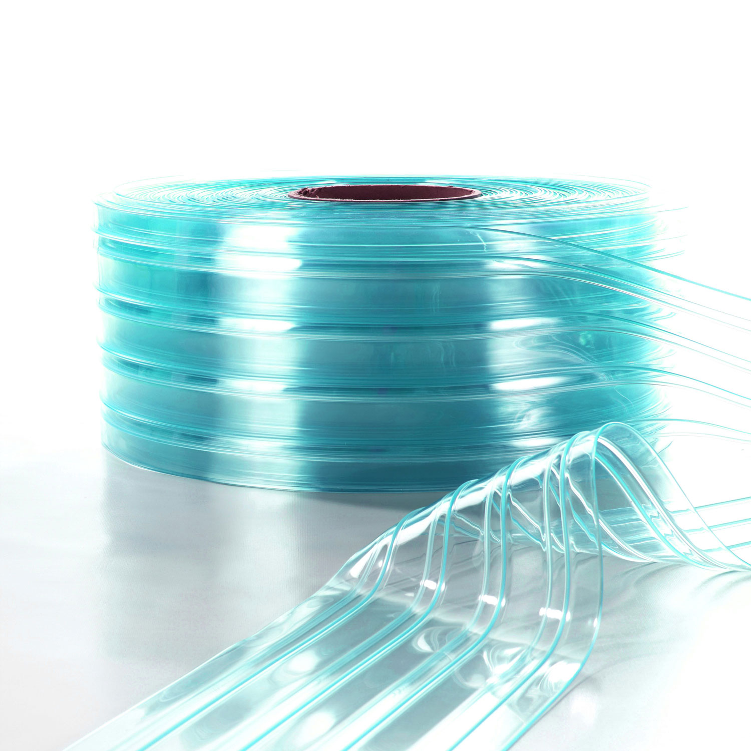 PVC Streifenvorhang Rollenware extrem kältebeständig, gerippt