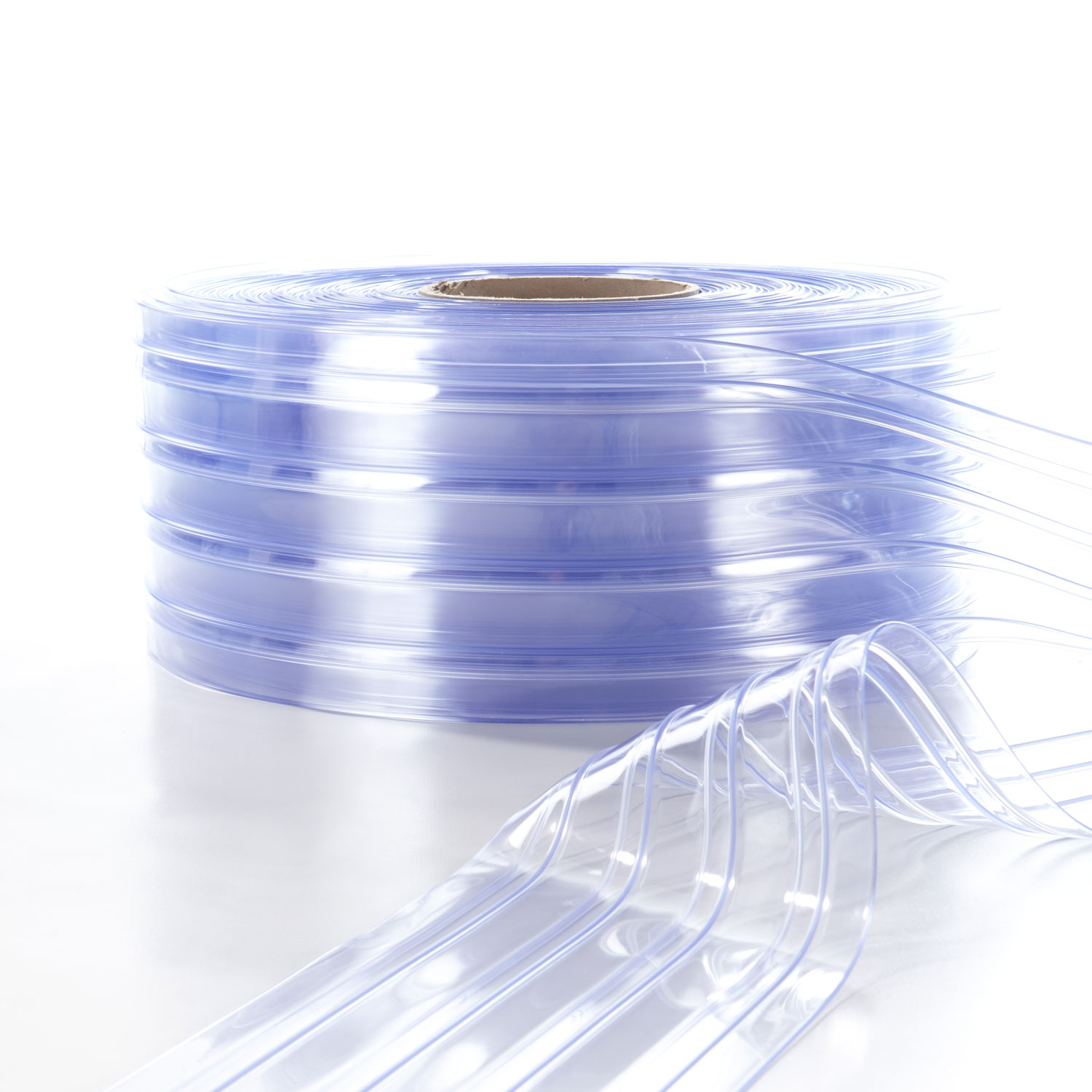 PVC Streifenvorhang Rollenware normalkältefest, gerippt